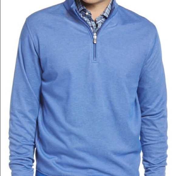 Peter Millar Other - Peter Millar Quarter-Zip Silk Riverbed Stripe